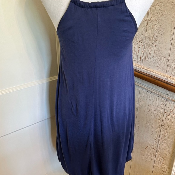 Soprano Deep Blue Dress with Delicate Straps - Picture 5 of 14